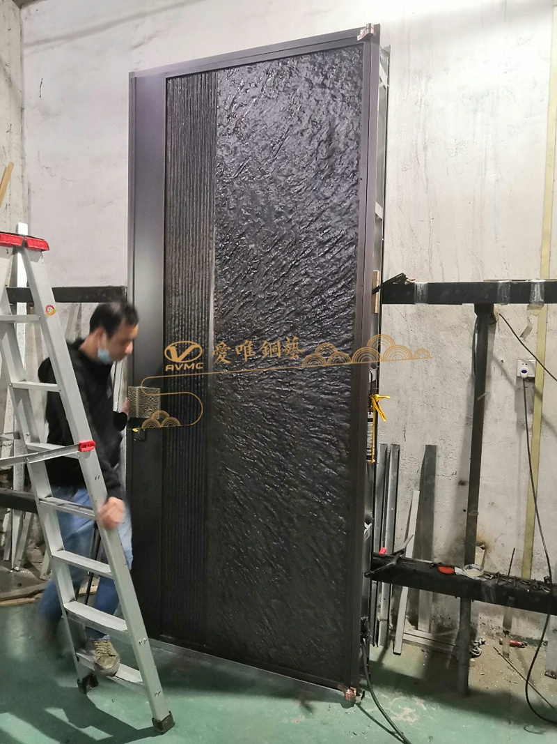 別墅銅門調試 (3)