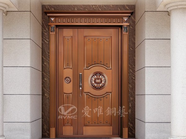 廣東佛山別墅銅門廠家愛唯銅藝專注定制別墅銅門