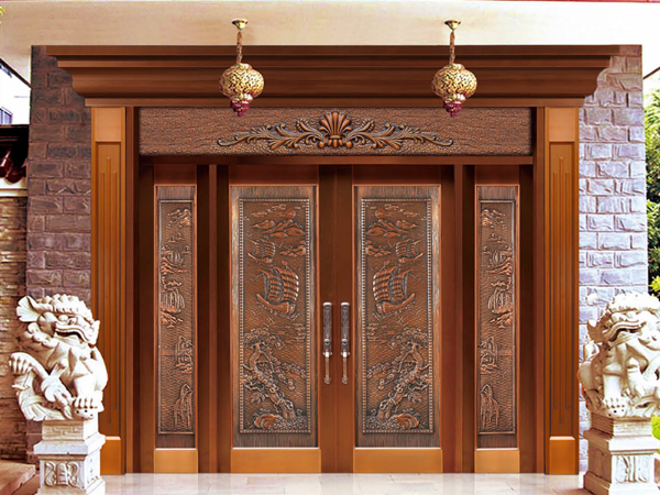 為什么越來越多有成就的人別墅豪宅入戶大門首選都是銅門呢？