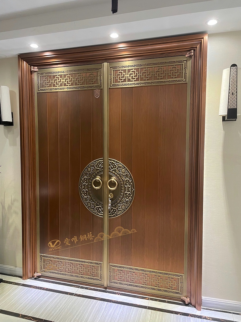 佛山別墅銅門(mén)中式銅門(mén)