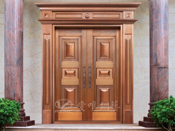 廣東別墅銅門廠家愛唯銅藝——?jiǎng)e墅銅門對(duì)開門簡(jiǎn)約歐式風(fēng)格