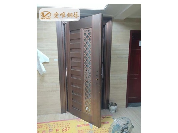 愛唯銅藝銅門廠家鴻業畔湖居工程案例！