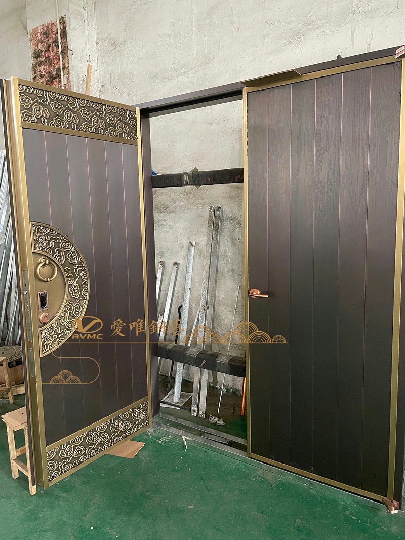 佛山別墅銅門(mén)中式銅門(mén) (2)